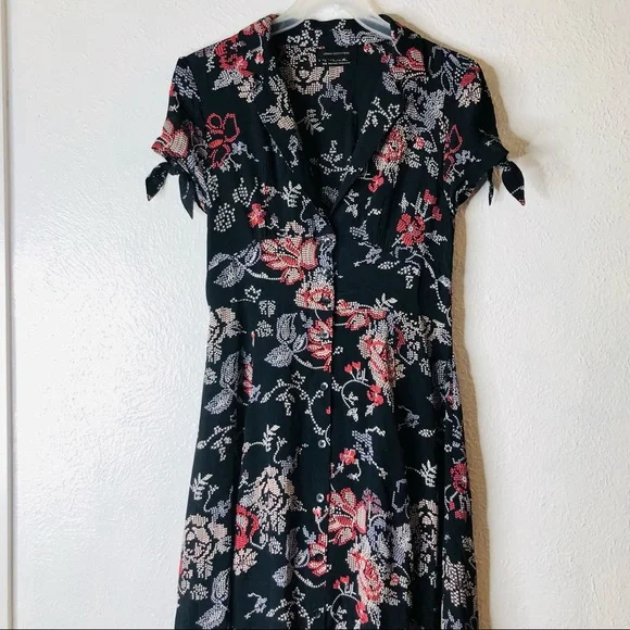knee length dresses for ladies Urban Outfitters UO Spencer Polo Shirt Midi Dress  White Chocolate Couture